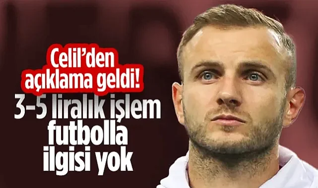 Samsunsporlu Celil Yüksel'den Bahis Açıklaması: 3-5 Liralık Kişisel İşlem, Futbolla İlgisi Yok