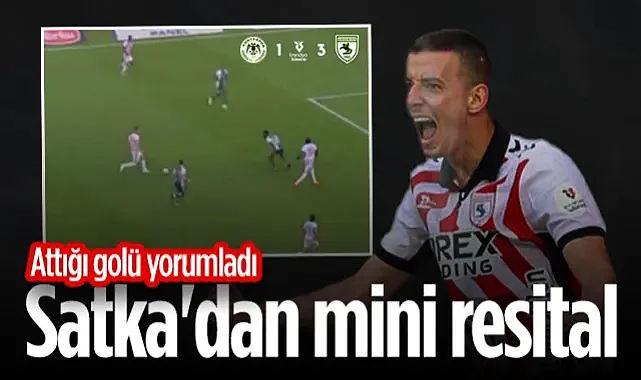 Samsunsporlu Satka'dan Konyaspor'a Golle Süslü Mini Resital! Attığı Golü Yorumladı...