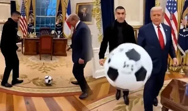 Trump ve Ronaldo Ofiste Maç Yaptı: Yapay Zeka Videosu Paylaşıldı