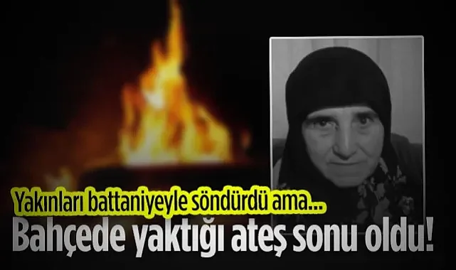 Yakınları Battaniyeyle Söndürdü Ama... Samsun'da Feci Ölüm