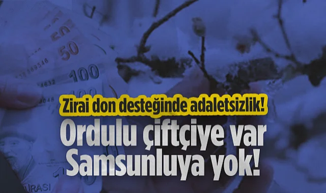 Zirai Don Desteğinde Adaletsizlik! Ordulu Çiftçiye Var Samsunluya Yok!
