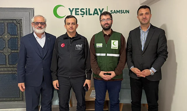 AFAD Samsun İl Müdürü Ahmet Matur’dan Yeşilay’a Ziyaret