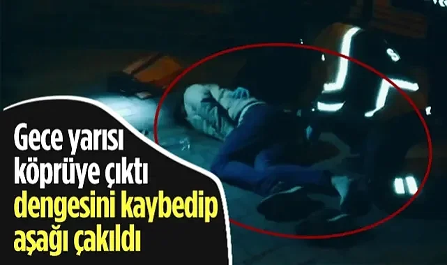 Bafra Çetinkaya Köprüsü'nde Dehşet Veren Kaza: Dengesini Kaybedip Yere Çakıldı