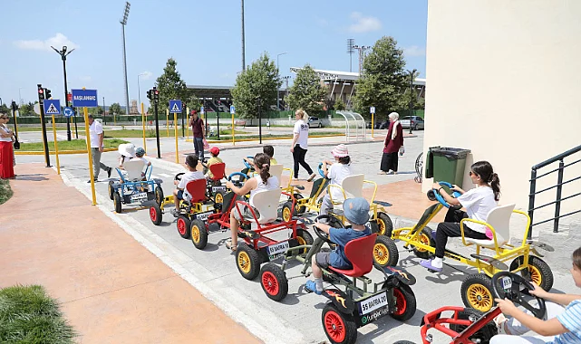Bafra'da Çocuk Trafik Eğitim Parkı Açıldı: Günde 200 Minik Öğrenciye Uygulamalı Ders