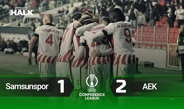 Buz Kestik! Samsunspor - AEK Atina Maçı Özeti: 1-2