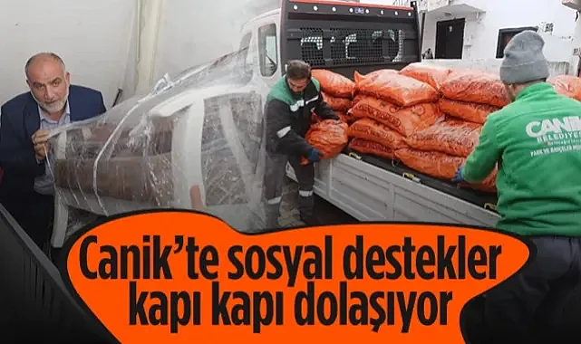 Canik'te Sosyal Destekler Kapı Kapı Dolaşıyor
