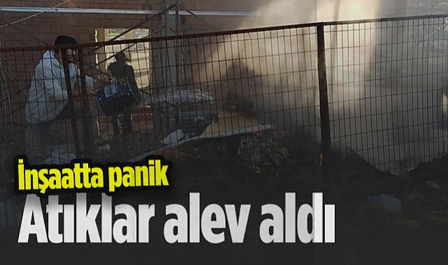 Çarşamba'da İnşaat Atıklarının Alev Alması Paniğe Neden Oldu