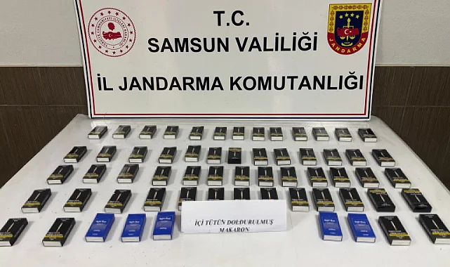 Çarşamba'da Kaçak Makaron Operasyonu Düzenlendi