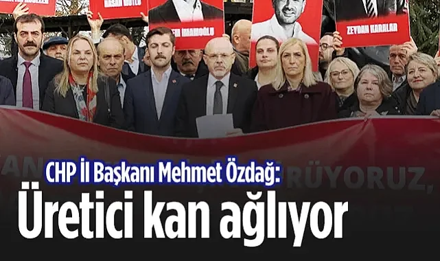 CHP Samsun İl Başkanı Mehmet Özdağ: Üretici Kan Ağlıyor
