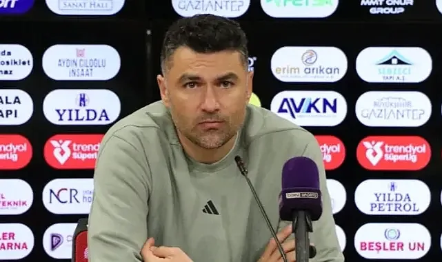 Gaziantep FK Teknik Direktörü Burak Yılmaz'dan Flaş Karar