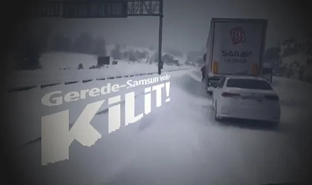 Gerede-Samsun Yolu Kilit! Araçlar Hareket Edemiyor...