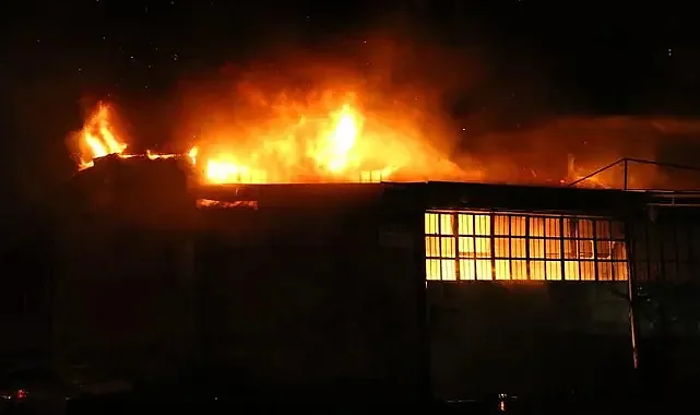 Hatay Antakya Sanayi Sitesinde Korkutan Yangın