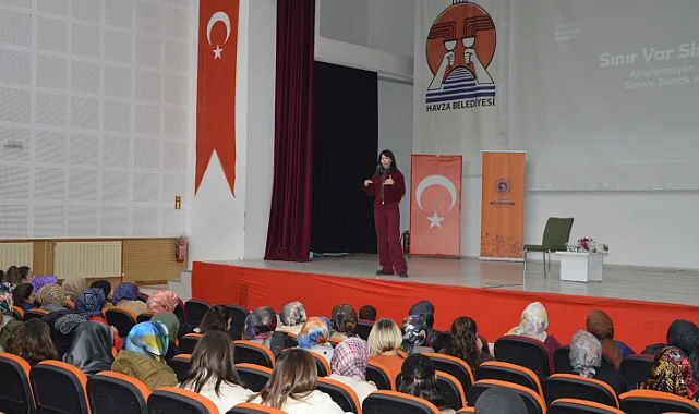 Havza'da Saniye Bencik Kangal'dan Sınır Var Sinir Yok Söyleşisi