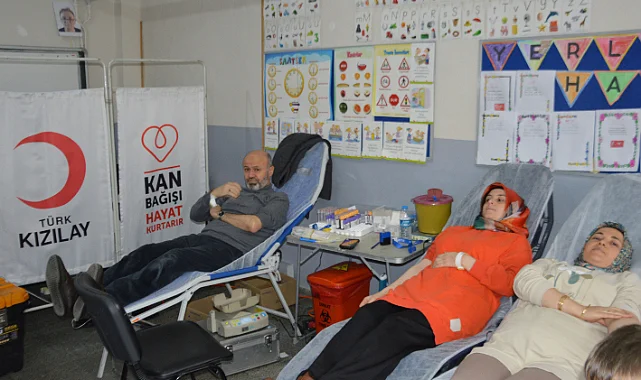 Havza'da Velilerden Örnek Kan Bağışı