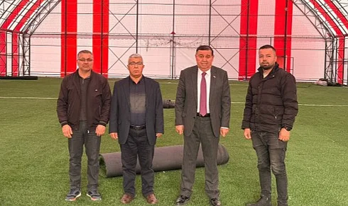 Havza Halı Sahası Baştan Yenileniyor