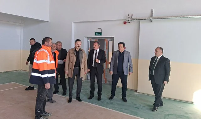 Havza Kaymakamı Ayvat, Deprem Güçlendirmesi Yapılan Okul Binalarını İnceledi