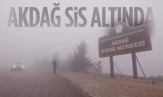 Ladik Akdağ Kayak Merkezi'ni Yoğun Sis Kapladı: Görüş Mesafesi 30 Metreye İndi