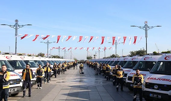 Samsun 112 Ekipleri 2025'te Rekora Koştu: Dünyayı 100 Kez Turlayacak Yol Katettiler