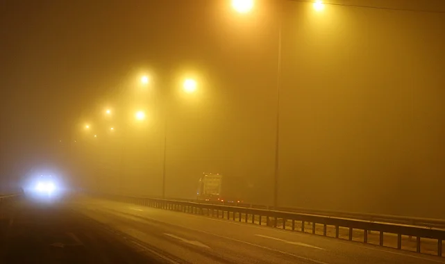 Samsun-Ankara Yolunda Sis Trafiği Olumsuz Etkiledi