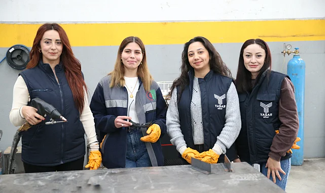 Samsun'da 6 Kadın Kaynak Operatörlüğü Sertifikası Aldı