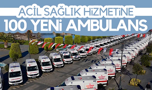 Samsun'da Acil Sağlık Hizmetine 100 Yeni Ambulans