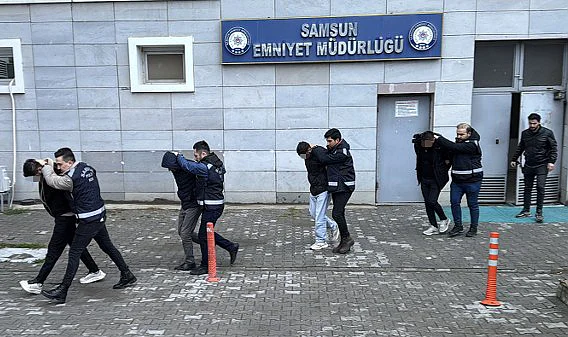 Samsun’da Makaron Operasyonu: Gözaltına Alınan 4 Zanlı Adliyeye Sevk Edildi