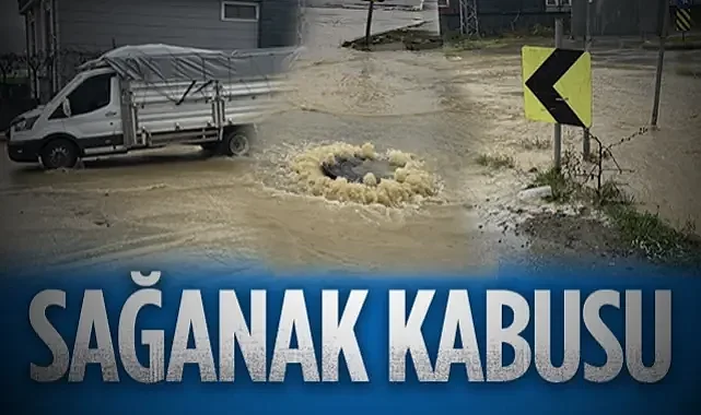 Samsun'da Sağanak Kabusu: Derecik Kavşağı'nda Ulaşım Felç Oldu