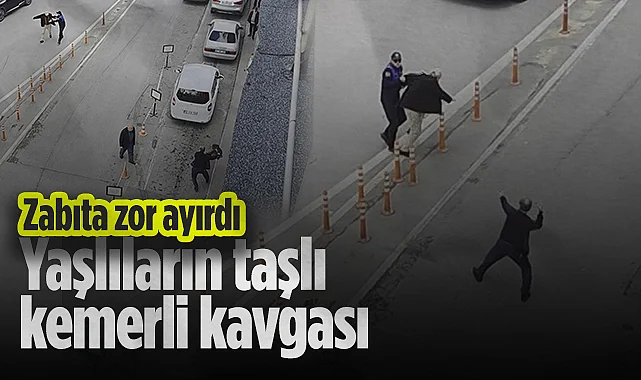 Samsun'da Yaşlıların Taşlı Kemerli Kavgası: Zabıta Zor Ayırdı