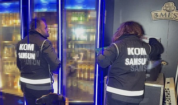Samsun’da Yılbaşı Öncesi Sahte İçki Denetimi