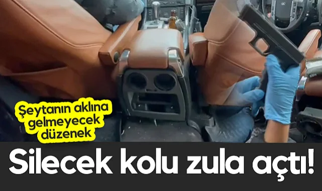 Samsun Polisi Şeytanın Aklına Gelmeyecek Düzeneği Çözdü: Silecek Kolu Zula Açtı!