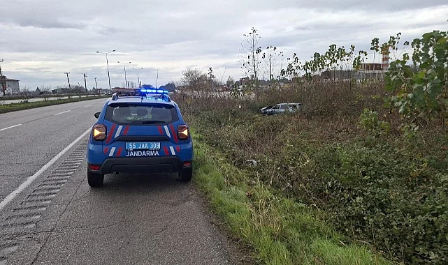 Samsun Terme’de Trafik Kazası 4 Kişi Yaralandı