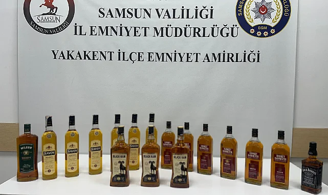Samsun Yakakent'te Kaçak Sahte İçki Operasyonu