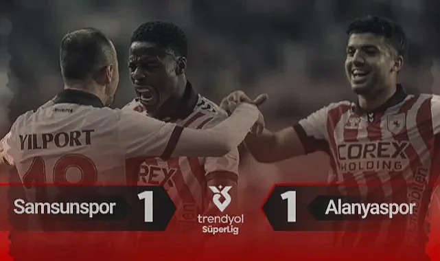 Samsunspor - Alanyaspor Maç Özeti! Son Dakikada Soğuk Duş