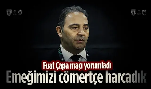 Samsunspor'da Fuat Çapa'dan AEK Maçı Yorumu: Emeğimizi Cömertçe Harcadık