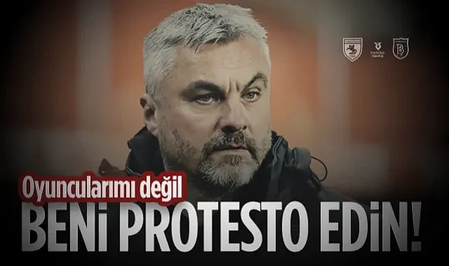 Samsunspor'da Reis'ten Başakşehir Mağlubiyeti Sonrası Sitem: Oyuncularımı Değil, Beni Protesto Edin