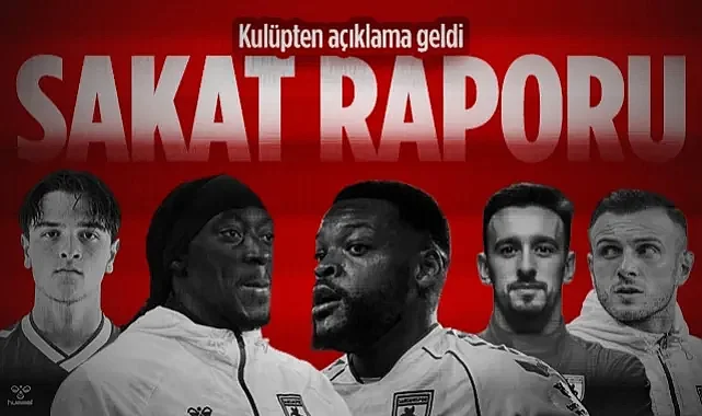 Samsunspor'dan Resmi Sakatlık Açıklaması: 5 Oyuncuda Son Durum Ne?