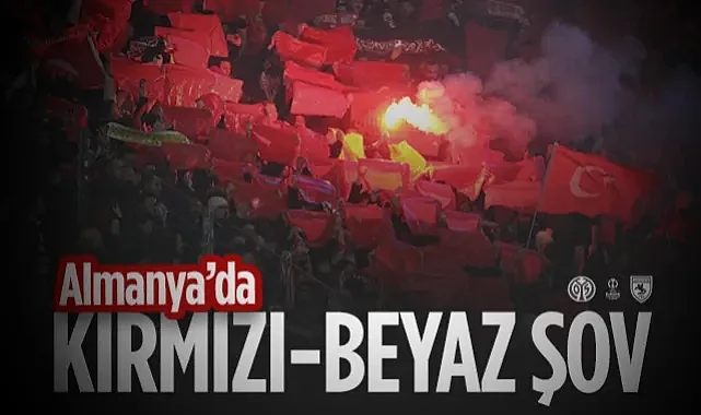 Samsunspor Taraftarı Mainz Deplasmanını Kırmızı Beyaza Boyadı