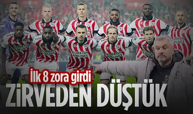 Samsunspor'un AEK Yenilgisi Ağır Oldu! İlk 8 Şansı Zora Girdi...