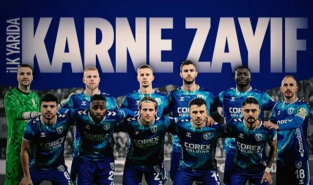 Samsunspor'un İlk Yarı Karnesi Zayıf Geldi