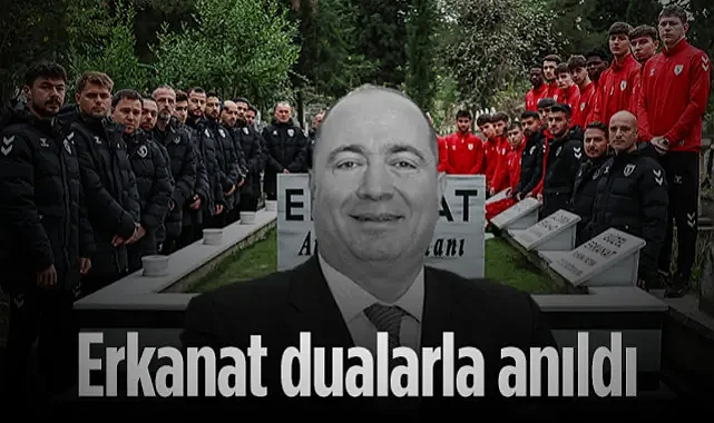 Samsunspor'un Merhum Başkan Yardımcısı Mustafa Kemal Erkanat Kabri Başında Dualarla Anıldı