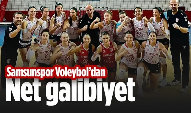Samsunspor Voleybol'dan Net Galibiyet