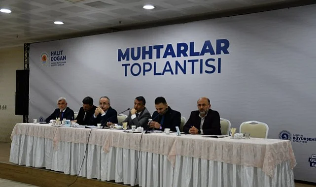 SBB Başkanı Halit Doğan Vezirköprü'de Muhtarlarla Buluştu