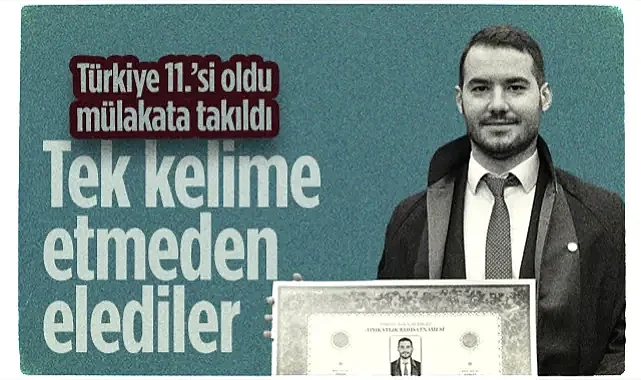 Türkiye 11.'si Mülakatta Takıldı! Samsunlu Avukatı Tek Kelime Etmeden Elediler! 