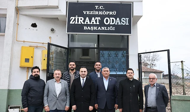 Vezirköprü Belediye Başkanı Gül'den Ziraat Odası Başkanı Kaya'ya Ziyaret
