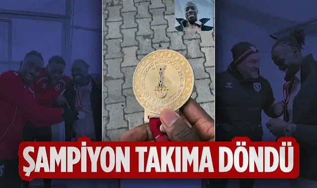 Afrika Şampiyonu Cherif Ndiaye Altın Madalyayla Takıma Döndü