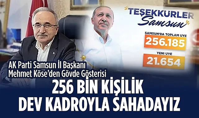 Ak Parti Samsun'da Bir Yılda 21 Bin Yeni Üye Kazandı