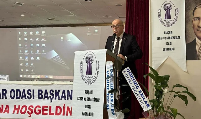 Alaçam Esnaf ve Sanatkarlar Odası'nda Vedat Özyılmaz Yeniden Seçildi