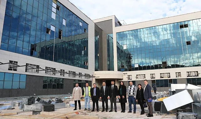 Alaçam Yakakent Devlet Hastanesi İnşaatında Son Durum