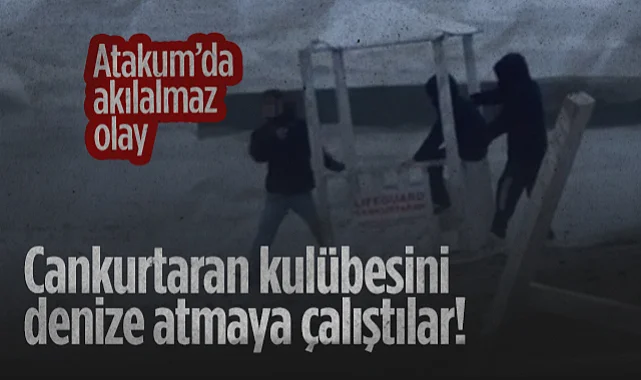 Atakum’da Akılalmaz Olay: Cankurtaran Kulübesini Denize Atmaya Çalıştılar!