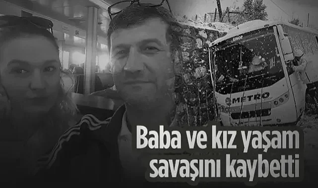 Aynı Kazada Giden İki Can: Baba Ve Kızı Yan Yana Toprağa Verildi